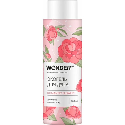 фото Wonder lab экогель для душа 380мл romantic flowers