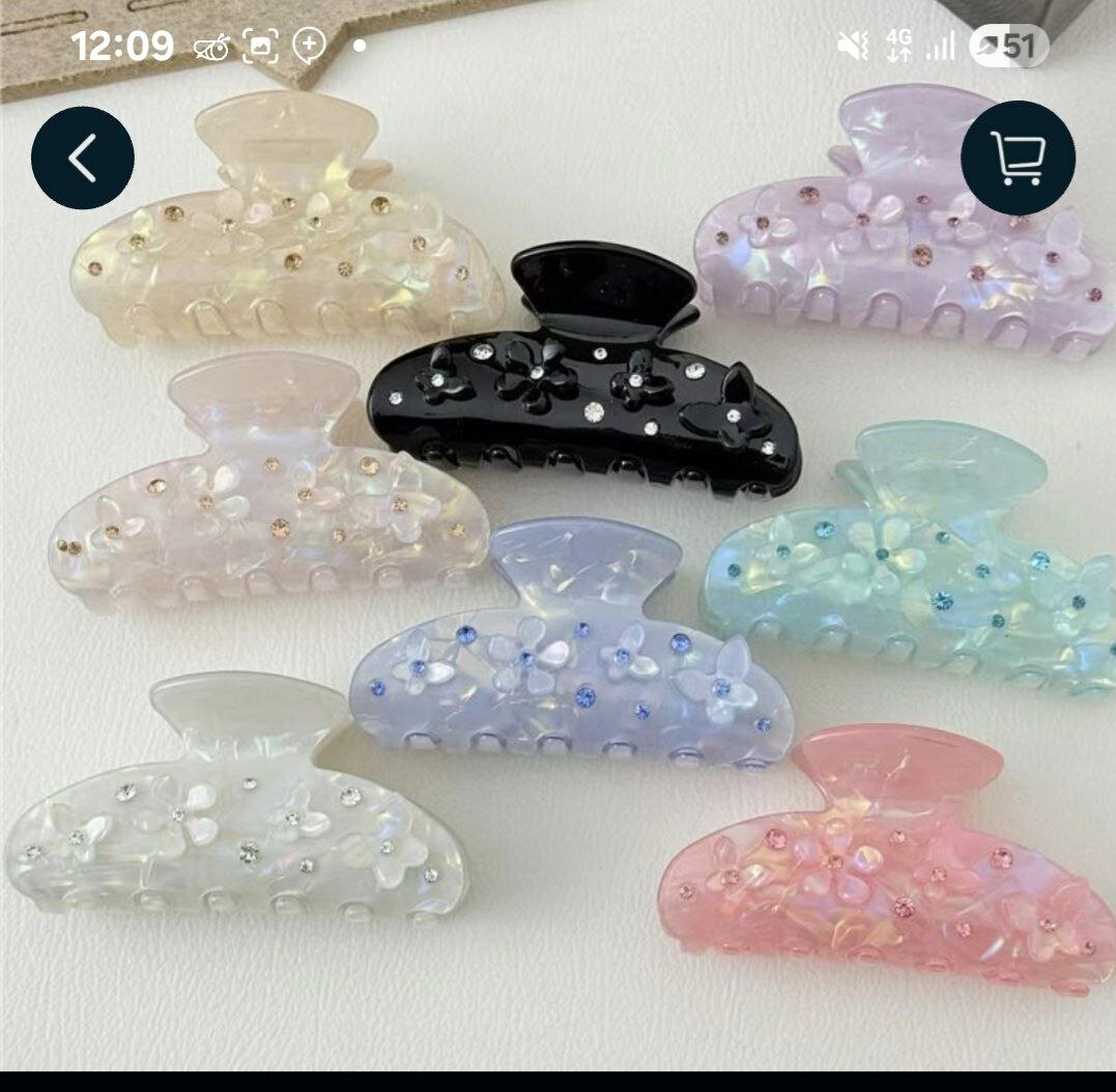 ✨ Стильная и элегантная заколка для волос ✨ Модная заколка с нежным дизайном прекрасно фиксирует волосы и придаёт образу женственность и шарм.