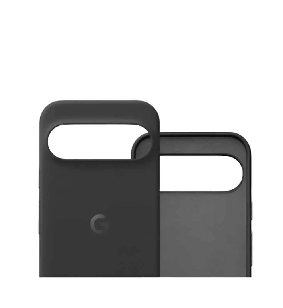 Чехол Google Pixel 9/9 Pro "Obsidian", силиконовый, матовый, чёрный