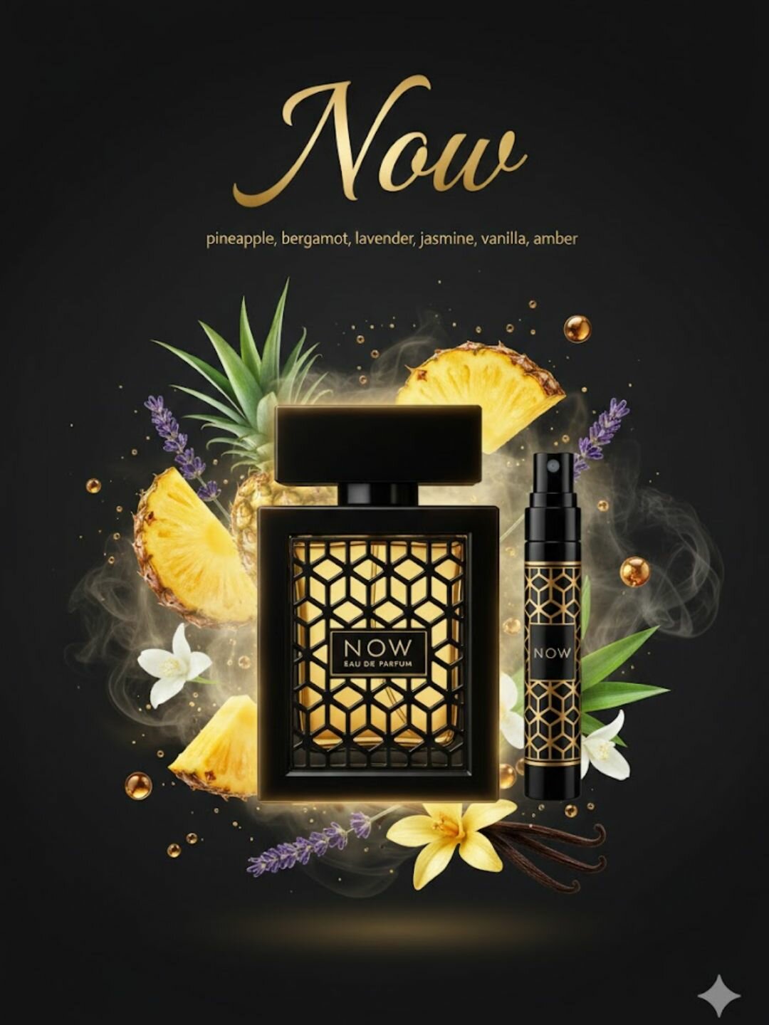 Atir erkaklar uchun Now Rave by Lattafa Perfumes, 3 ml.