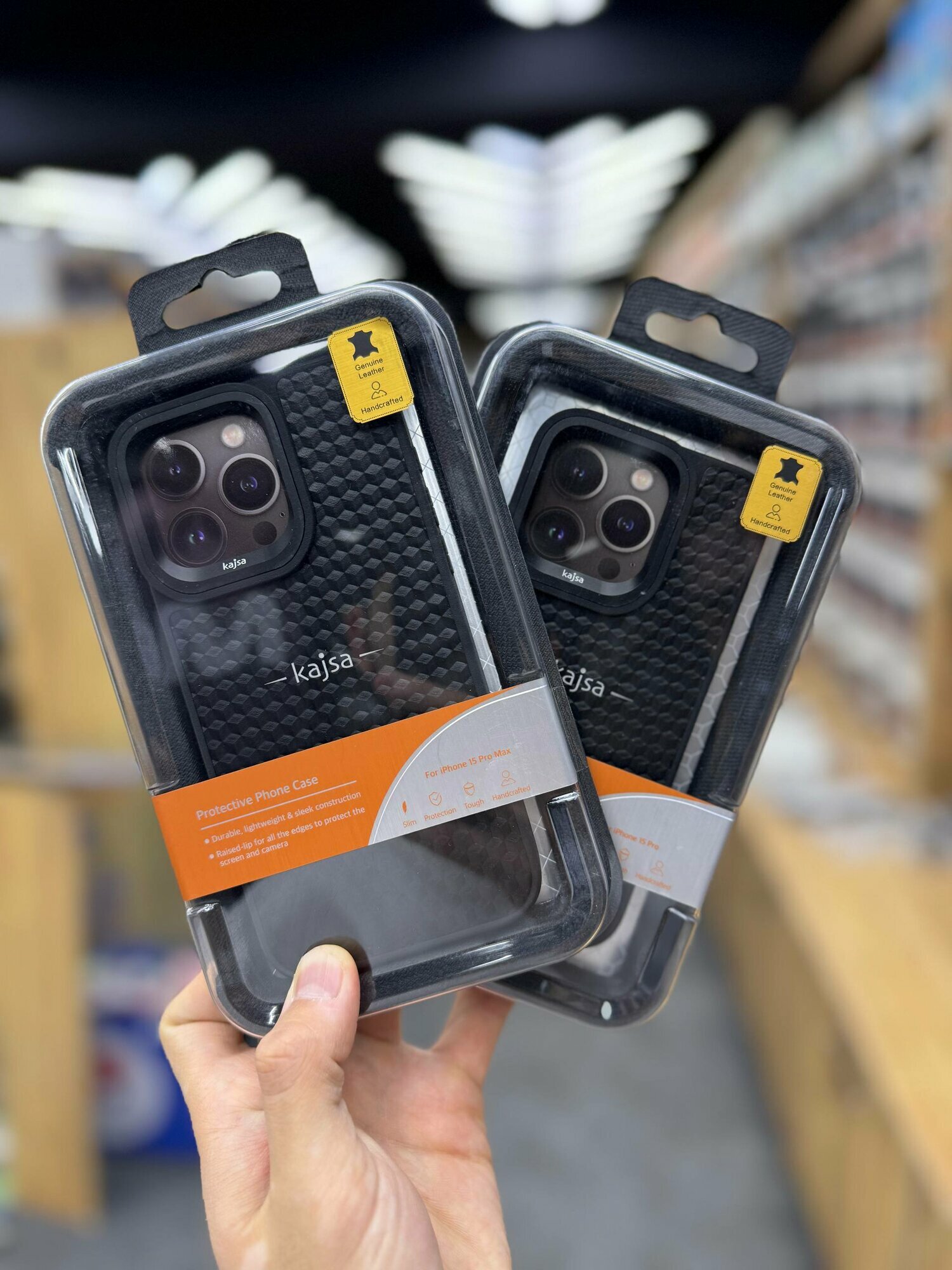 Чехол KAJSA противоударный для iPhone 15 Pro, защитный бампер, стильный дизайн, разноцветный