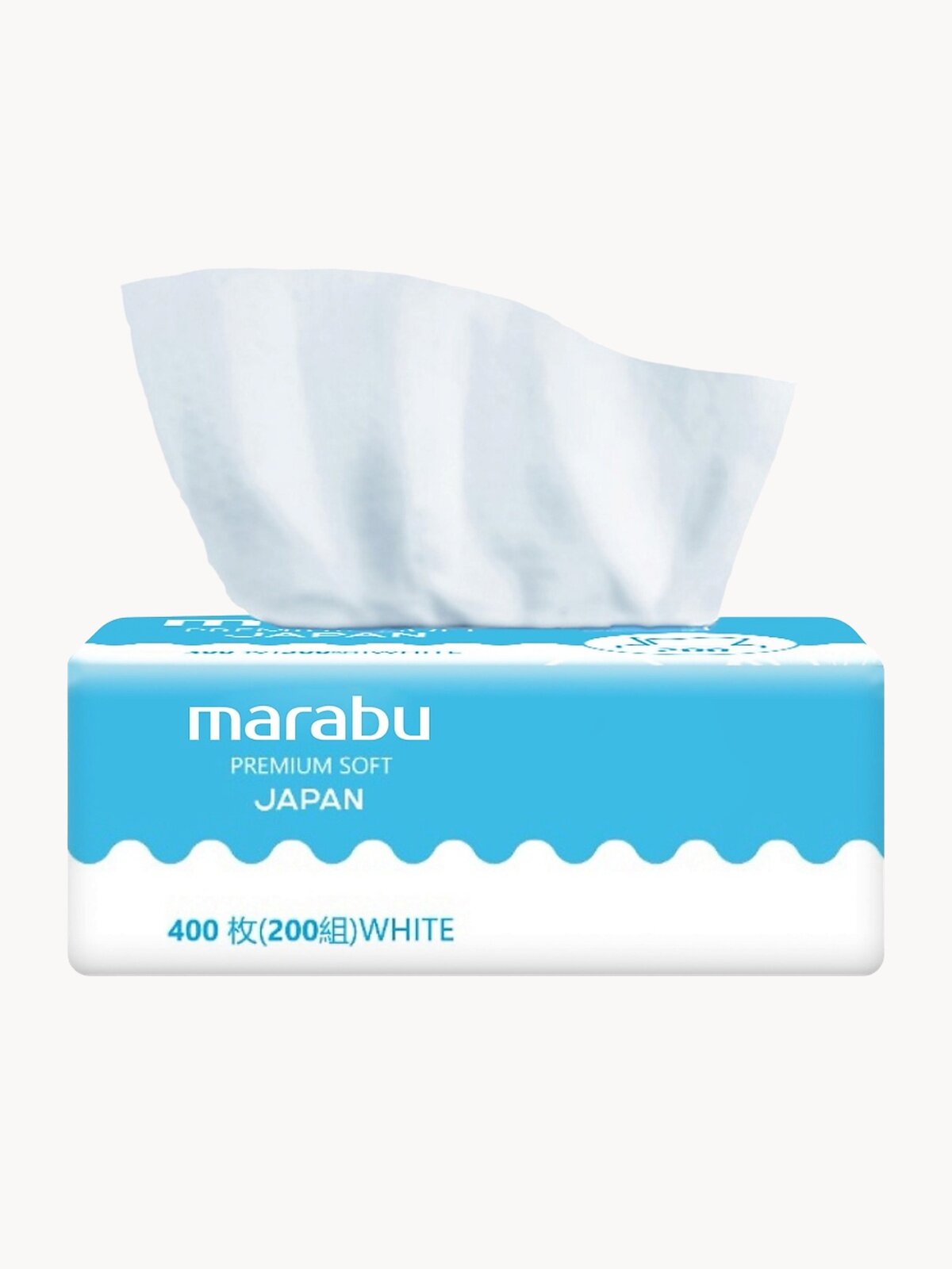 Салфетки бумажные MARABU/марабу в мягкой упаковке, 200 шт. х 10 уп.