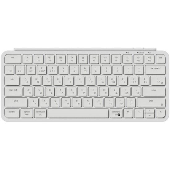 Клавиатура Keychron B1 Pro беспроводная ультратонкая 77 клавиш, ножничные переключатели, цвет Ivory White (B1P-K8)