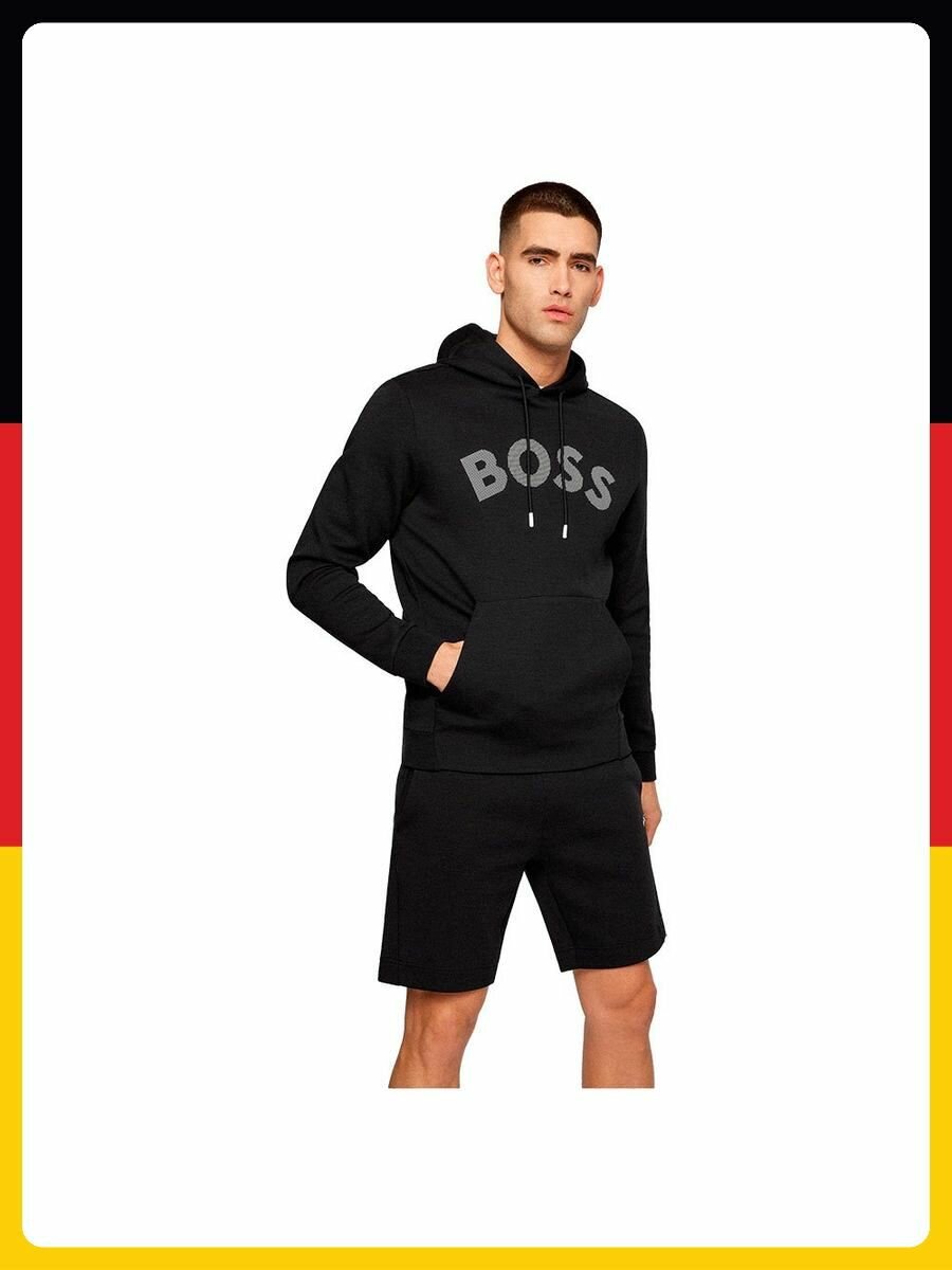 Худи спортивное BOSS, размер -XL, , черный