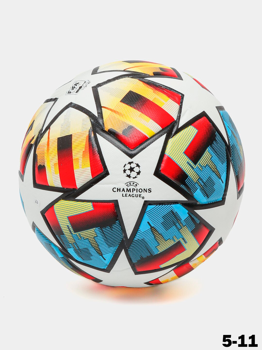 Футбольный мяч, для улицы, бесшовный, 100% полиуретан, размер 5 — фото 1