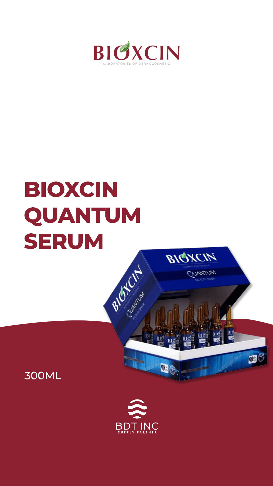 Сыворотка Bioxcin Quantum, против выпадения волос, биокомплекс с пептидами