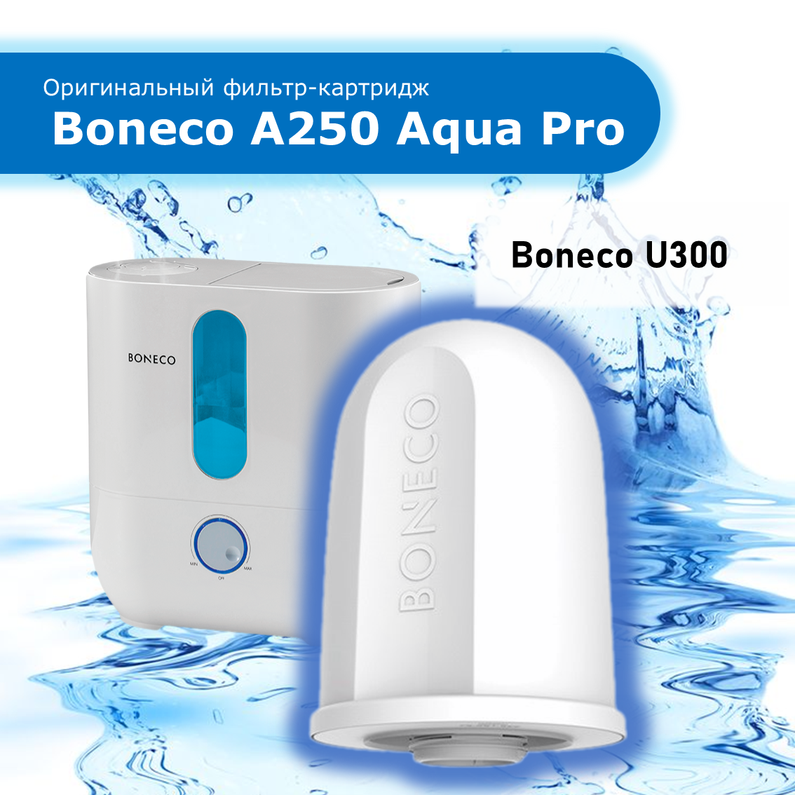Оригинальный фильтр-картридж Boneco A250 Aqua Pro для увлажнителя воздуха Boneco U300