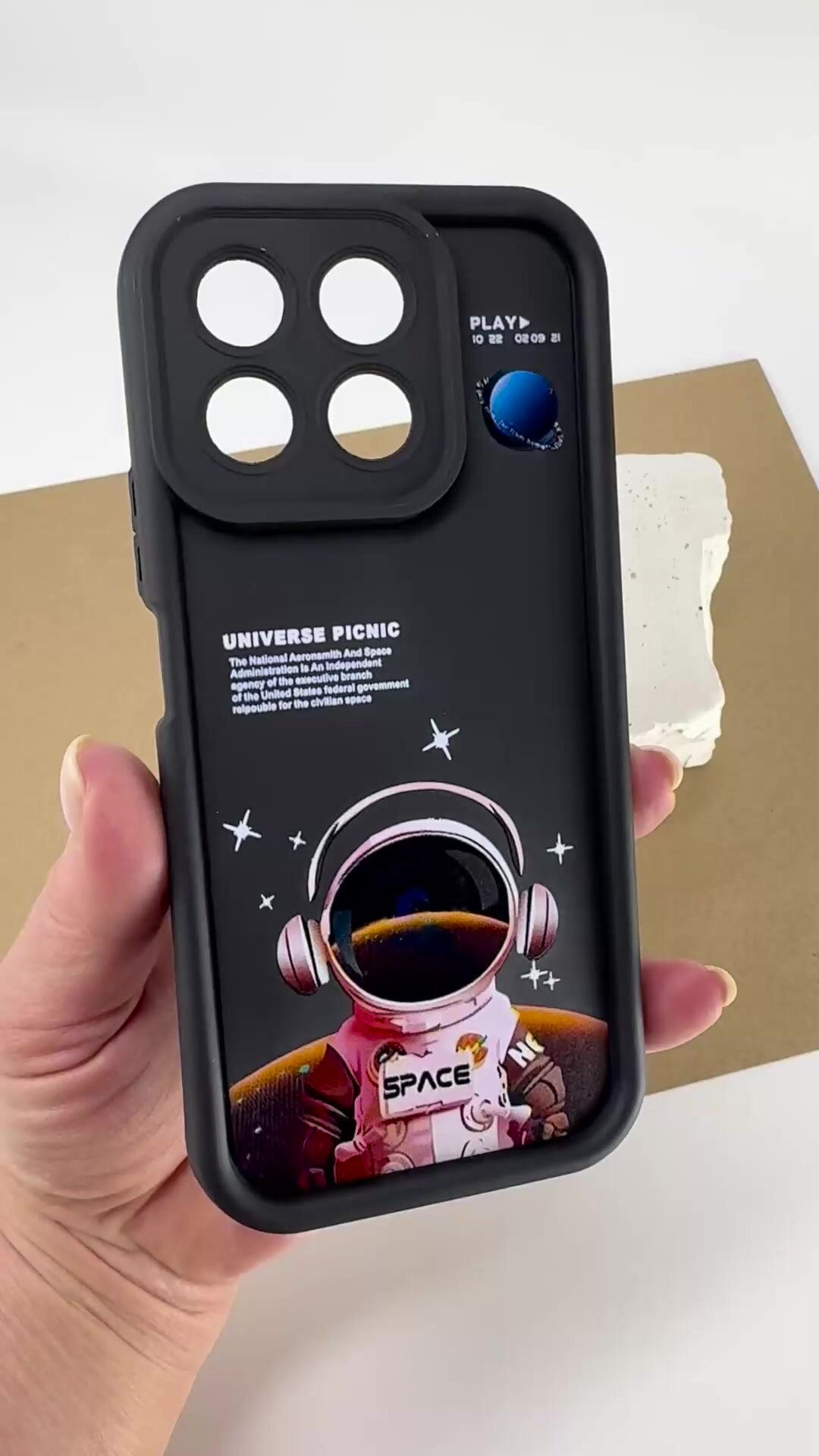 Чехол противоударный на Honor X8b / Чехол на Хонор Х8б с защитой камеры, Space, черный — фото 1