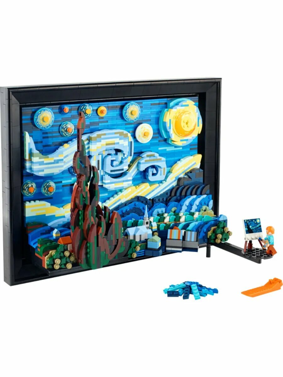 Конструктор LEGO Ideas Винсент Ван Гог Звёздная ночь