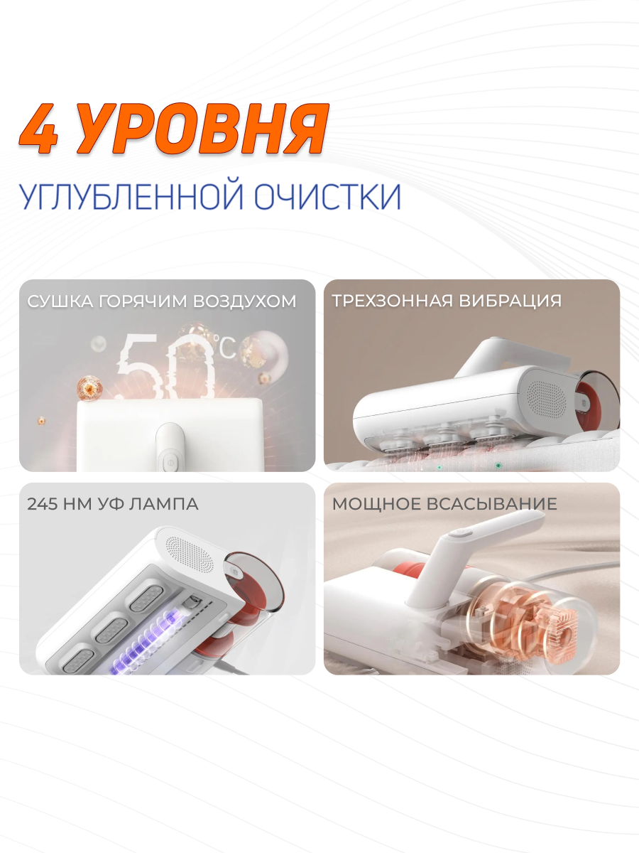 Пылесос для удаления пылевого клеща Xiaomi Mijia MJCMY02DY CN — фото 1