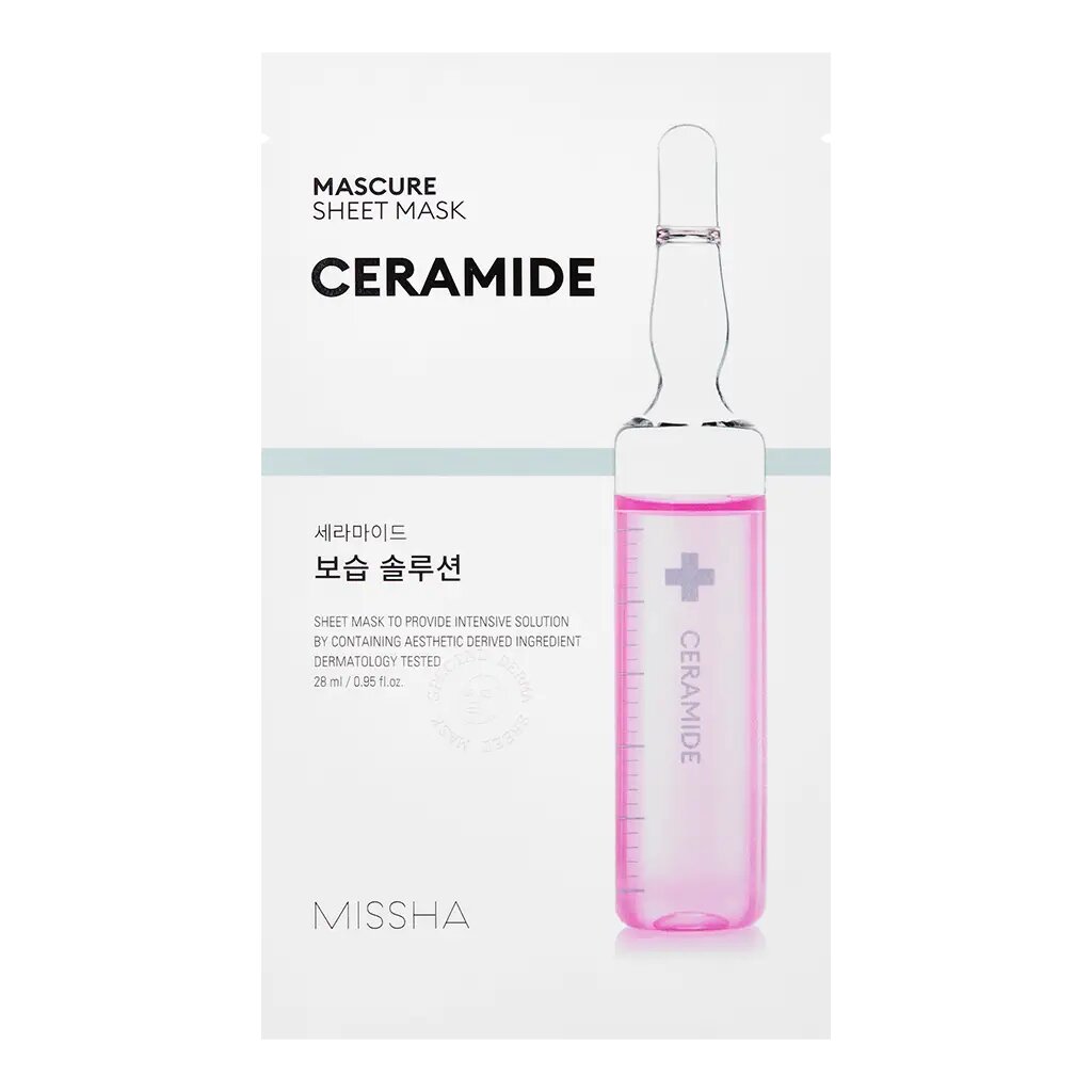 MISSHA Mascure Маска лифтинг с керамидом NP для ослабленной и сухой кожи 27 мл 1 шт