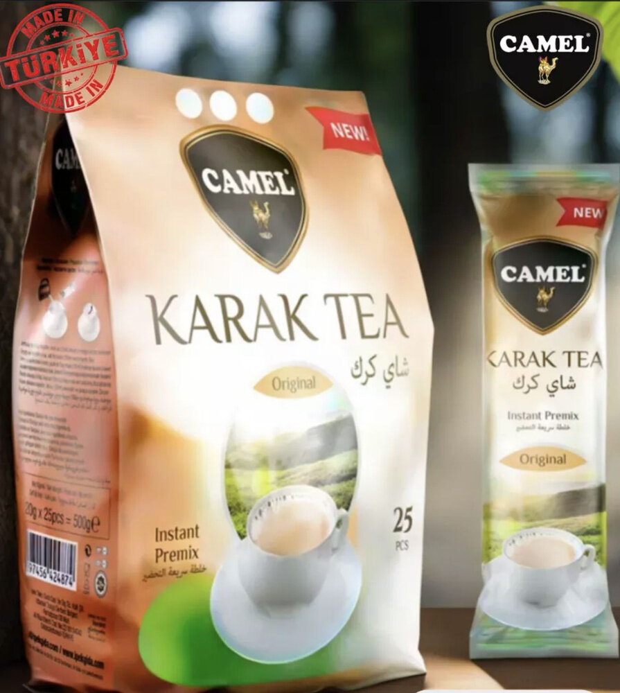 Чай Camel "Karak Original", 25 пакетов, растворимый, для быстрого заваривания — фото 1