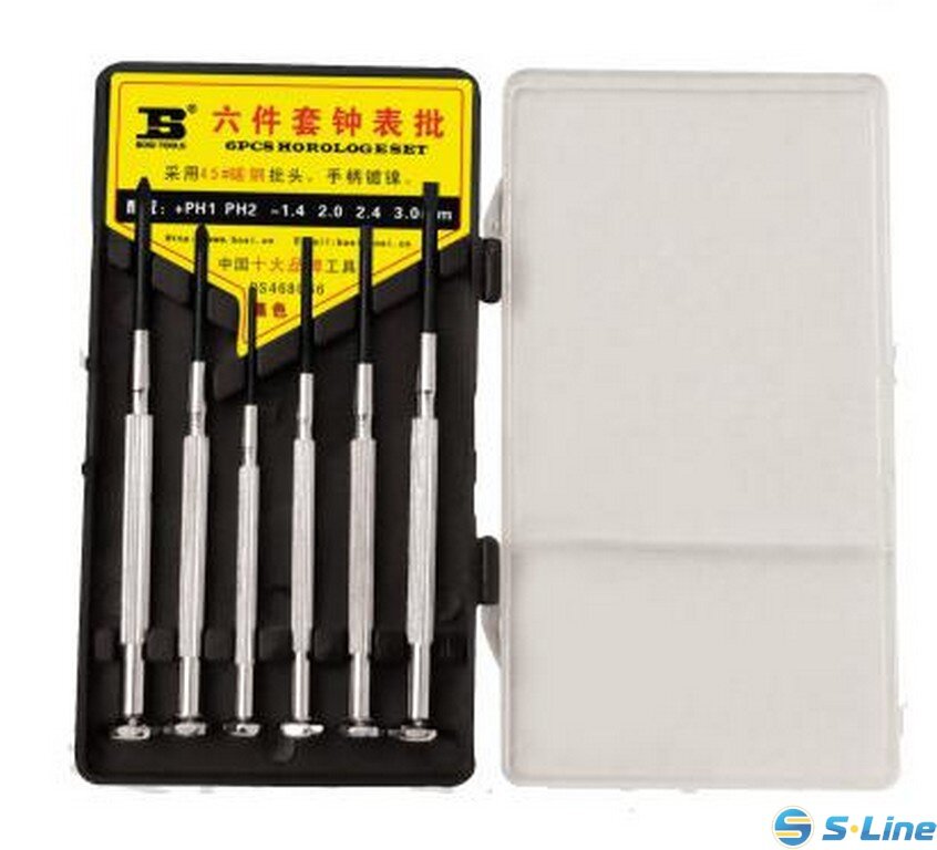 Набор часовых отверток BOSI BS468066 6 шт. выполнен из 6150 CR-V steel