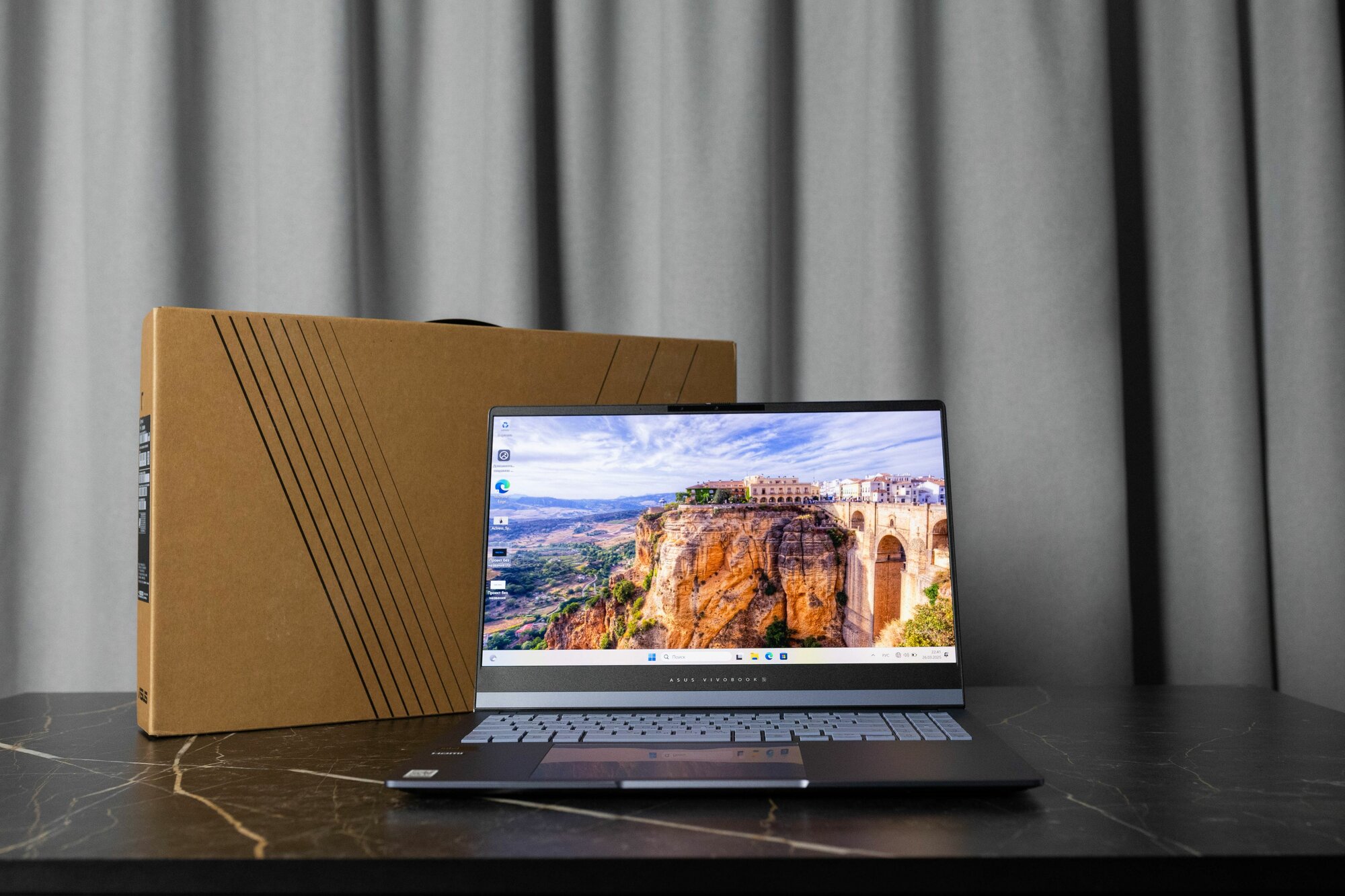 Ноутбук Asus Vivobook Pro 15, Intel Core Ultra 7 155H, Intel Arc Graphics, RAM 32 GB, SSD 1 TB, серый