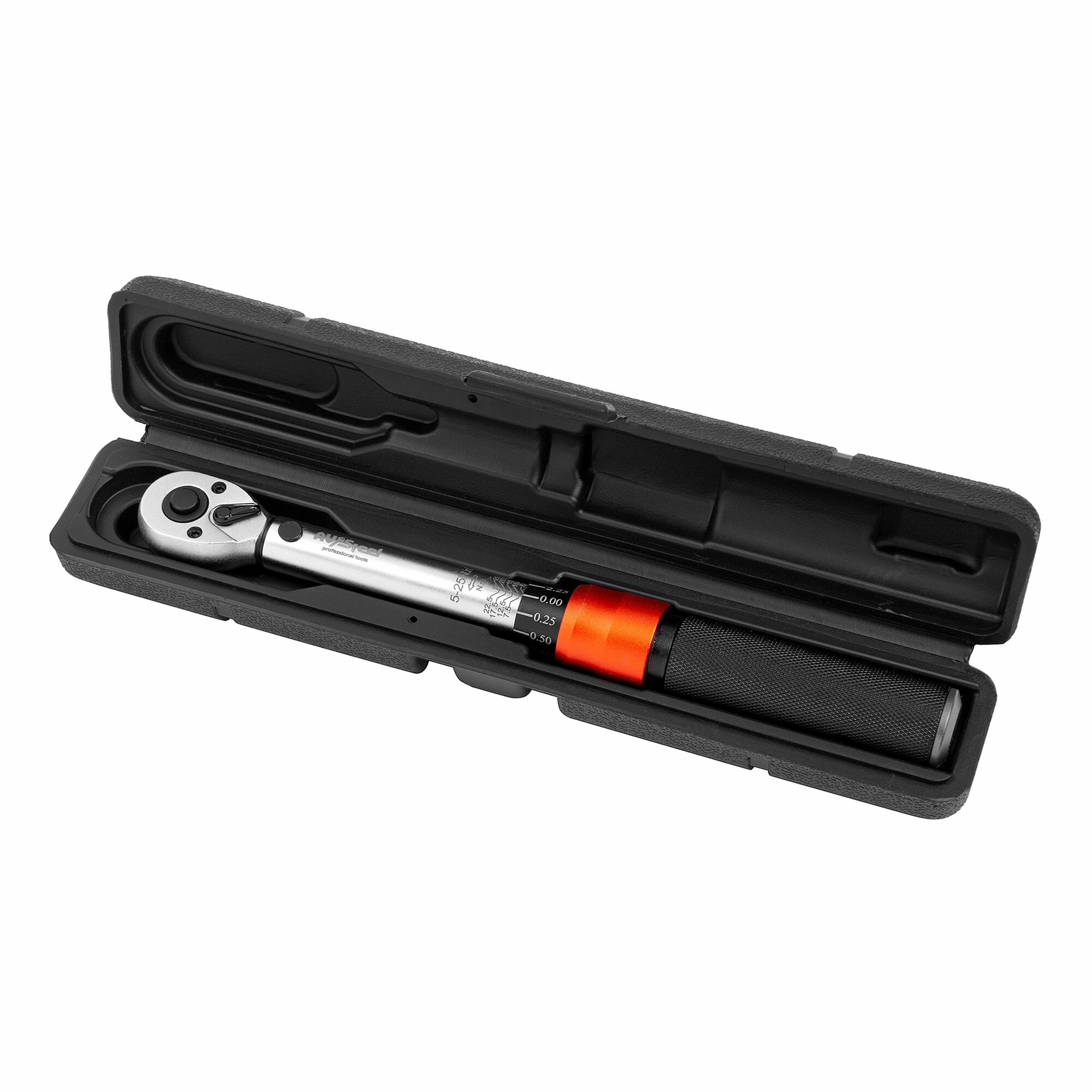 Динамометрический ключ для авто AV Steel AV-507125, 1/4, 5-25Нм