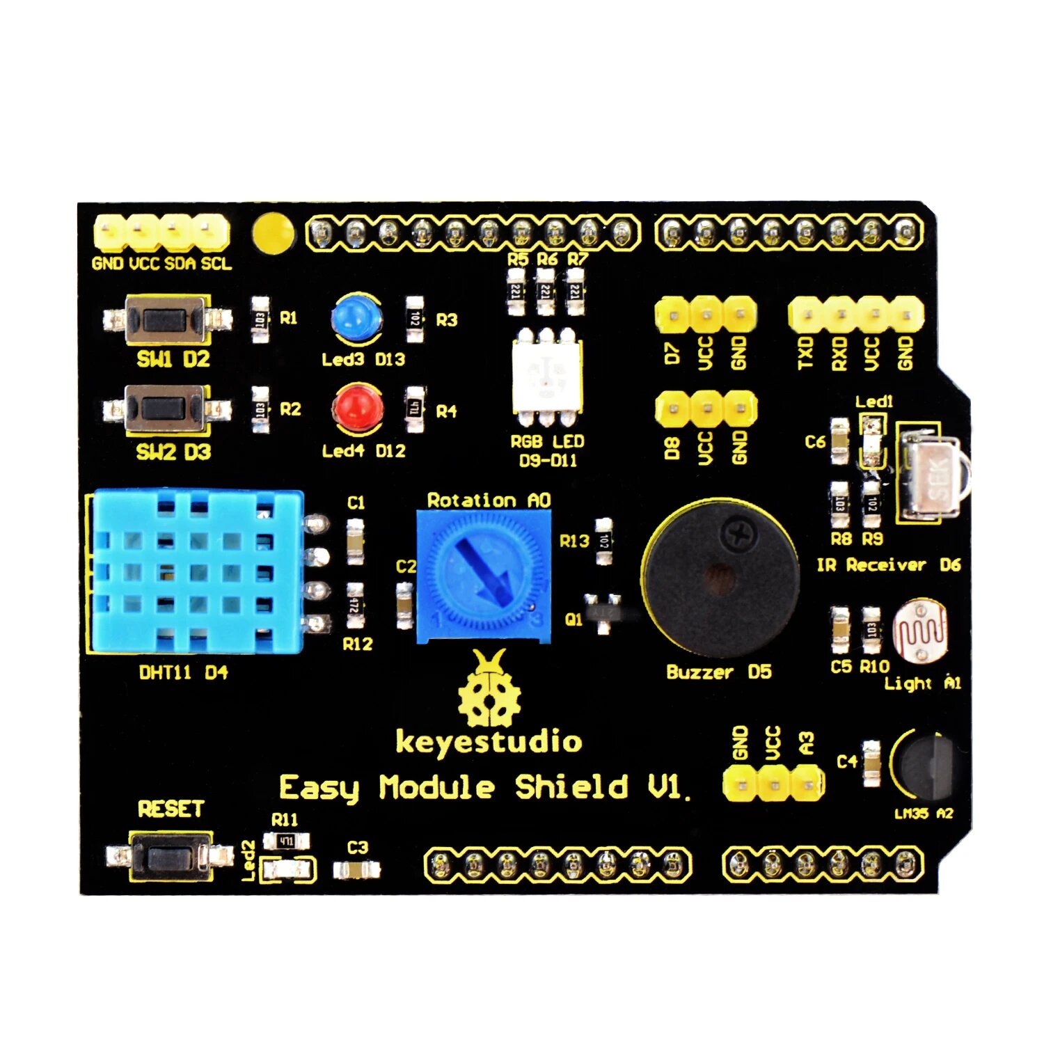 Keyestudio Многоцелевой щит V1 V2 для Arduino UNO R3 и MEGA2560