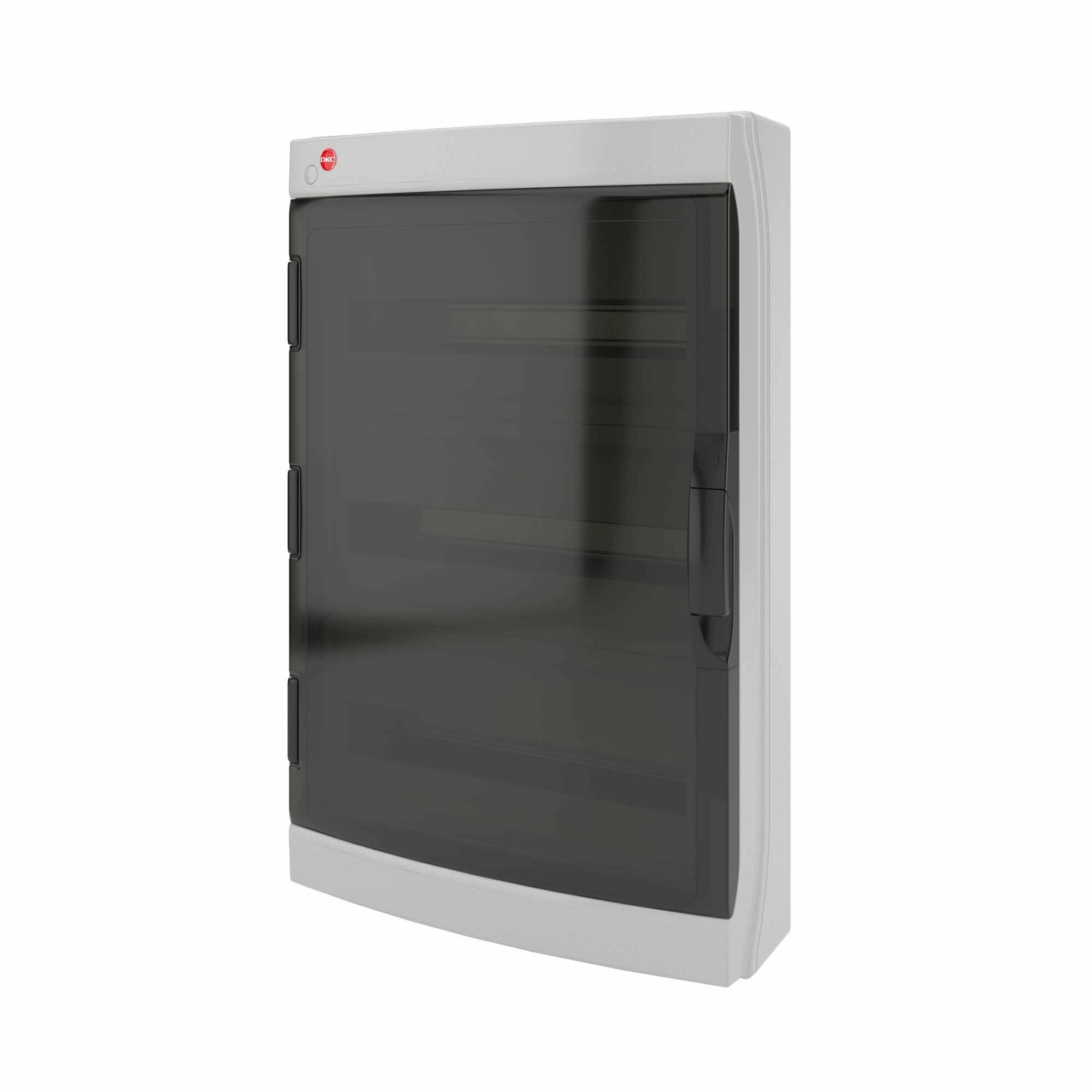 DKC Щиток настенный с дверцей 54 мод IP65 серый с клеммным блоком 63А RB54W6TGD