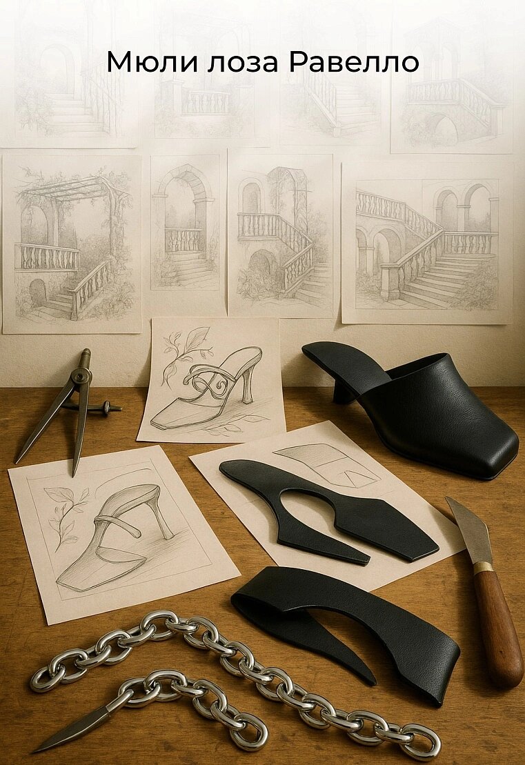 Сабо Mario Berlucci, размер 38, черный — фото 1