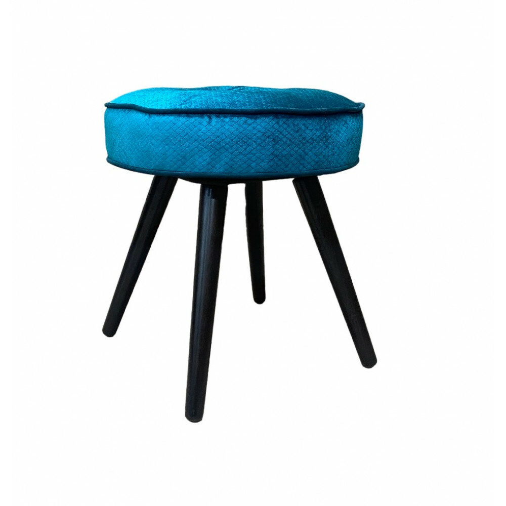 Пуф GRUPPO396 Муза размер: d-49; h-54 текстиль цвет лазурный