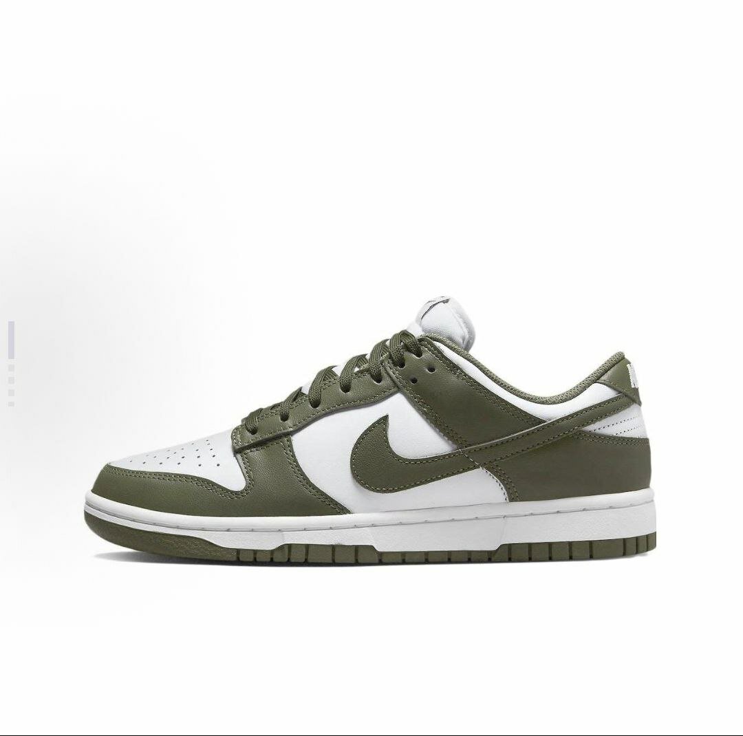 Кроссовки NIKE Dunk Low, полнота D, размер EU 40, зеленый