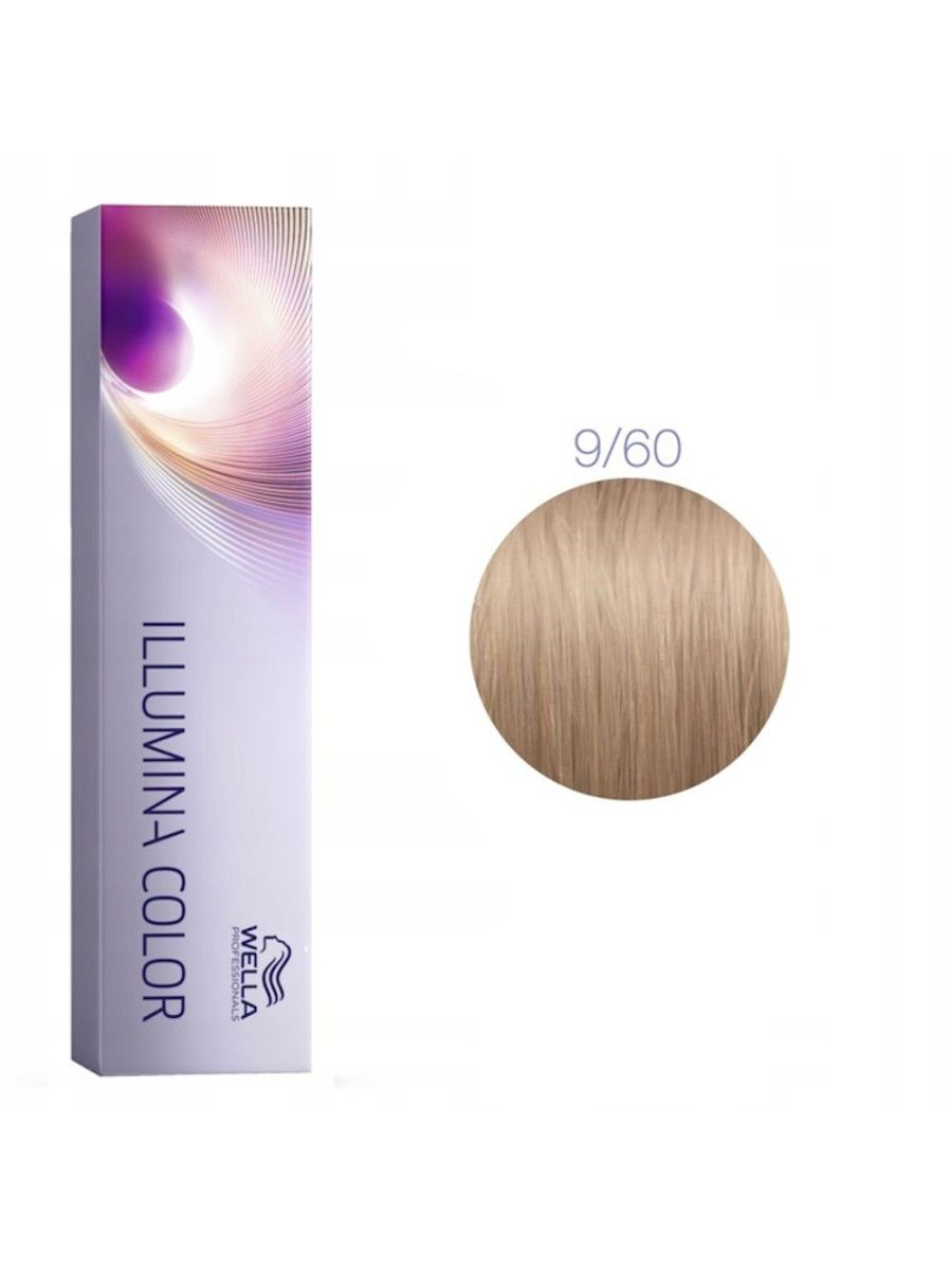 Крем-краска для волос очень светлый блонд фиолетовый натуральный Wella Professionals Illumina color 9/60 60 мл