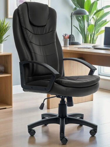 Изображение товара Кресло Патрик-1, офисное, экокожа, черное, до 120кг