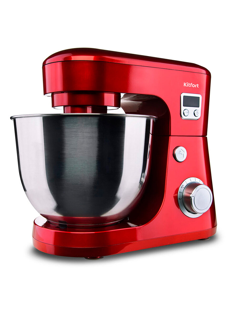 Планетарный миксер Kitfort КТ-1308-1, красный — фото 1