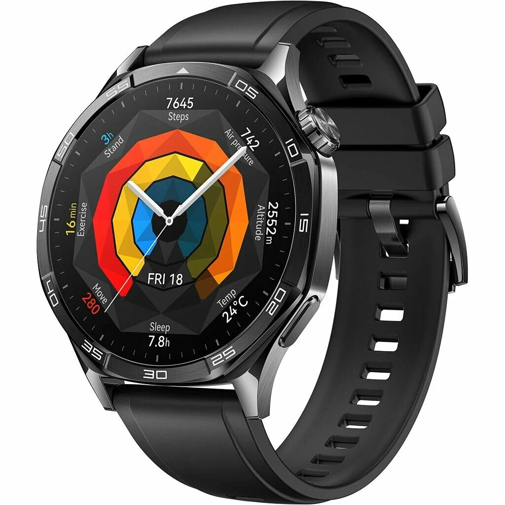 Обзор: Умные-часы HUAWEI Watch GT 5 46mm Black (VLI-B19). AMOLED, черные
