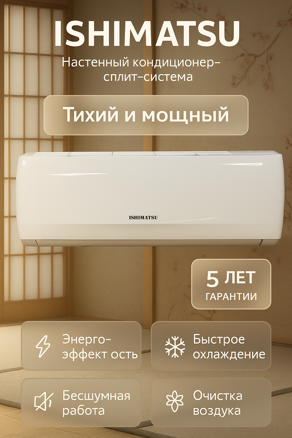 Настенный кондиционер ISHIMATSU - фото №18