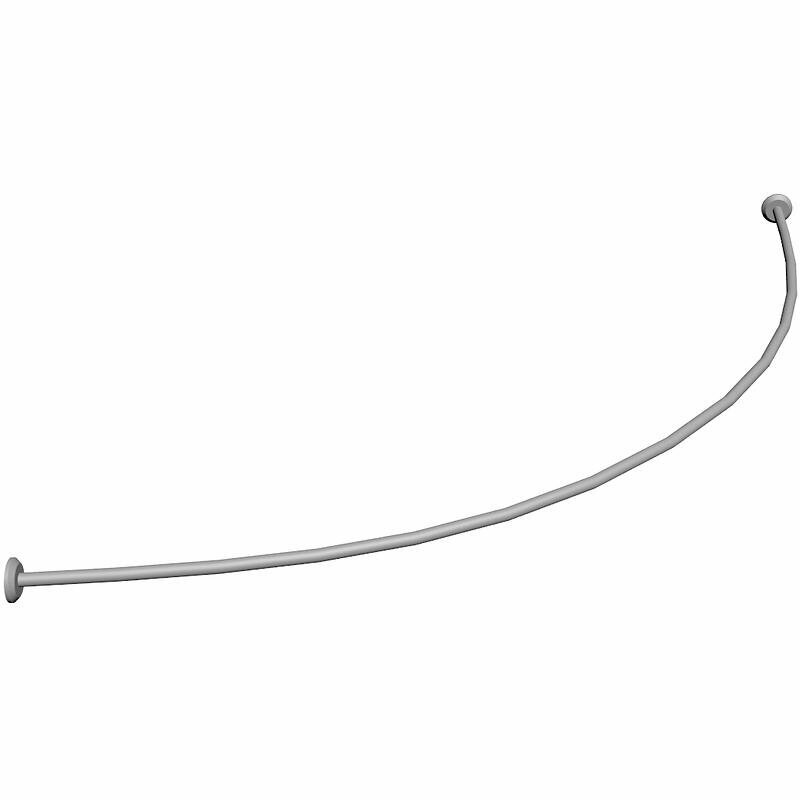 Карниз для ванны Tugatty Briza 140x140 Гл000012707 Хром