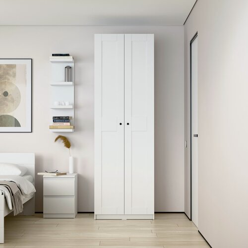 Изображение товара Шкаф ГУД лакк Макс, 2 распашные двери, 75 х 61 х 233 см, белый