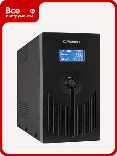 Изображение товара Источник бесперебойного питания CROWN CMU-SP800EURO LCD CM000001493, для эксплуатации в офисе