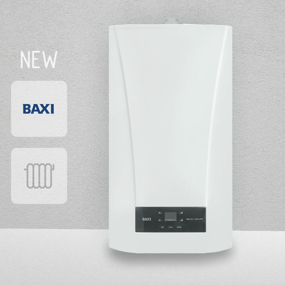 Котел BAXI ECO NOVA 24 F двухконтурный настенный закрытая камера сгорания 24 кВт