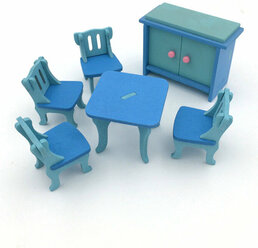 1 комплект/6 шт. Детская деревянная кукольная мебель, кукольный домик, миниатюрные детские игрушки, подарки