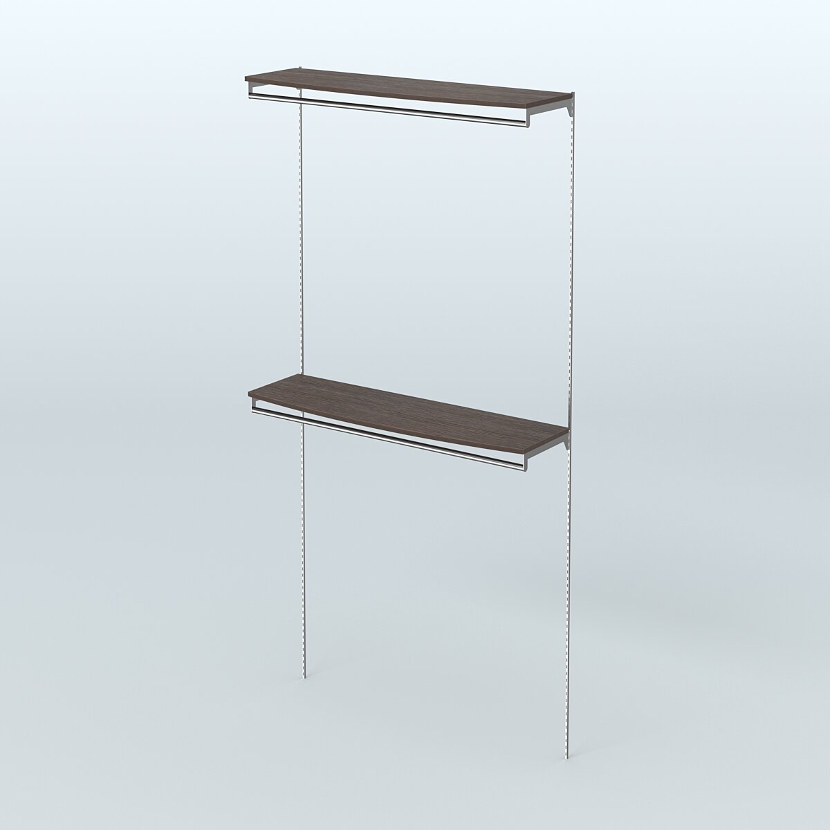 Модульная система Neo Fix №11 со сборными поручнями и закругленными полками ДСП 16 мм (1200 мм) Дуб Венге