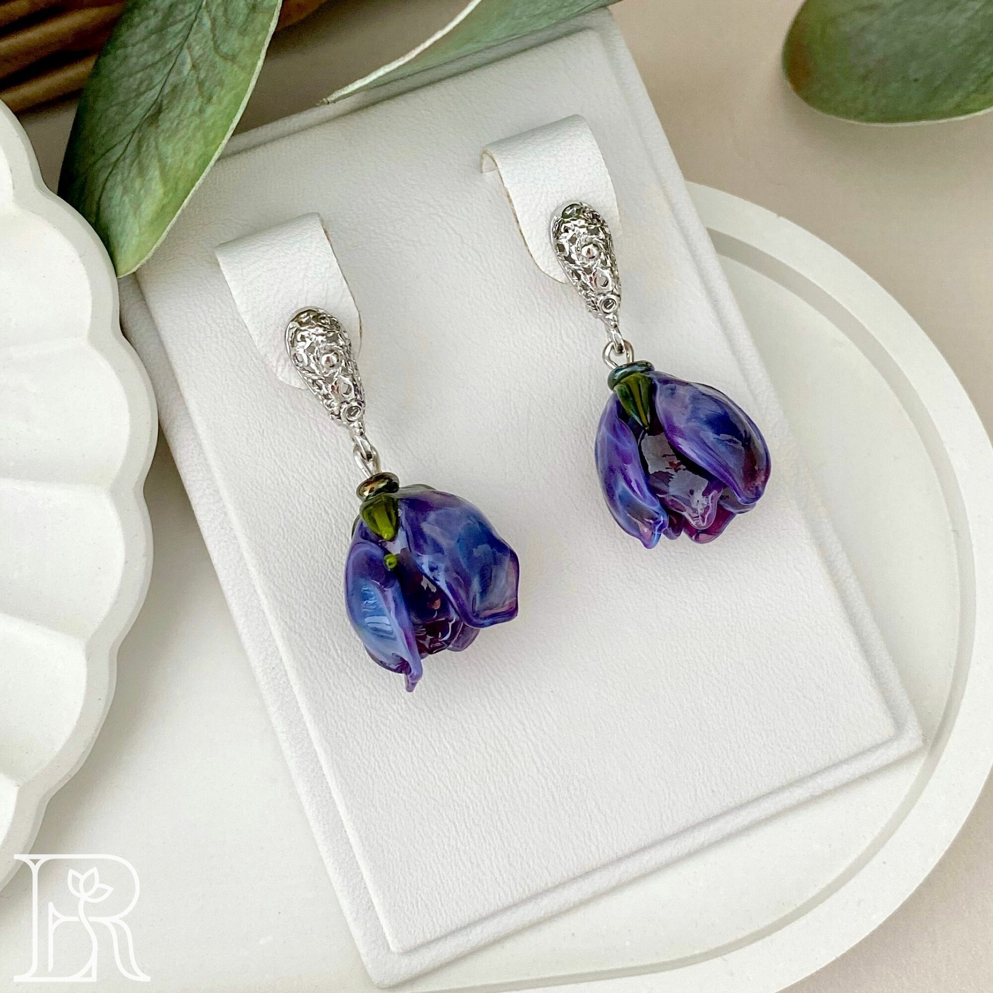 Серьги с подвесками LEFIREL', серебро, 925 проба, муранское стекло