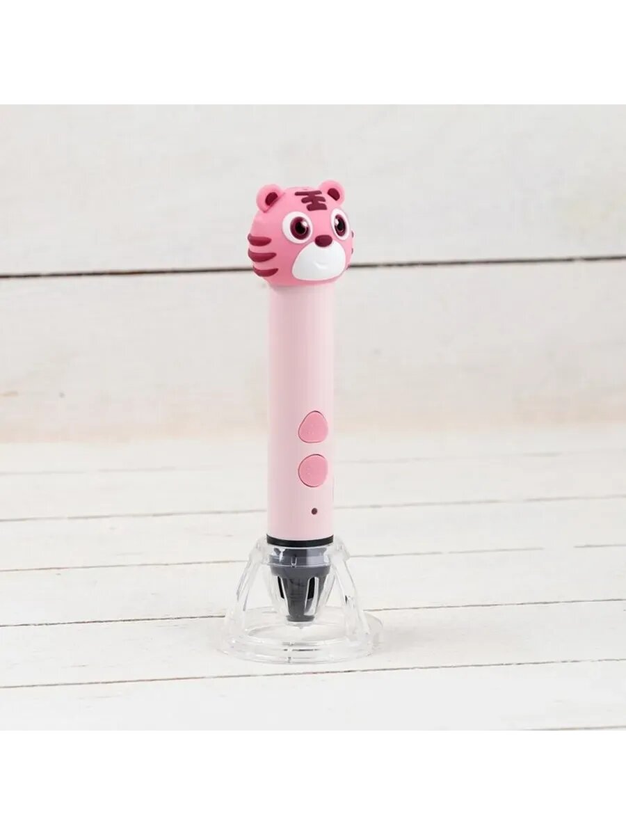 Розовая 3D ручка для творчества с пластиком PLA