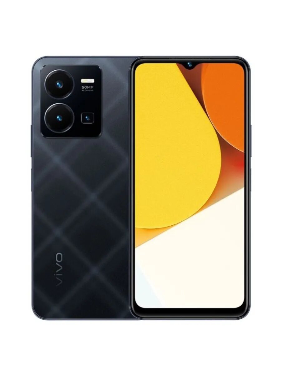 6.58" Смартфон Y35 V2205 LTE 4+64 ГБ черный РСТ