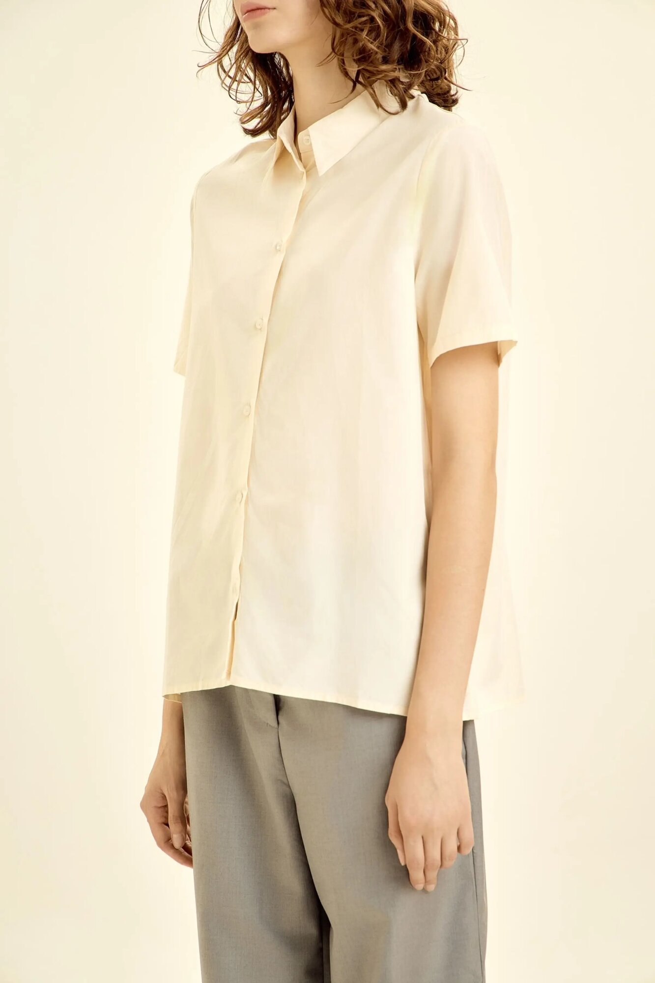 Рубашка Selfie, размер M, бежевый — фото 1