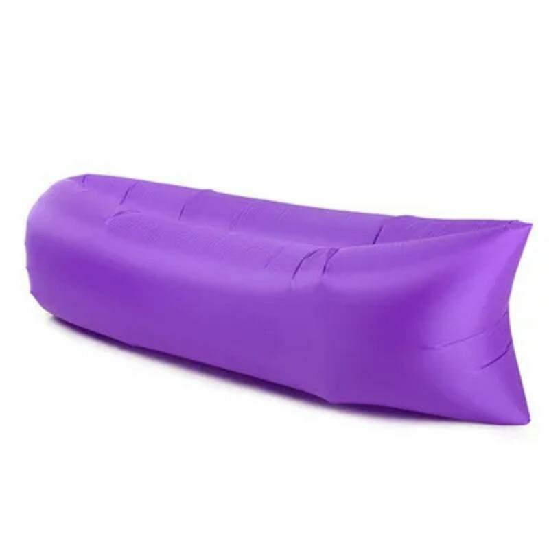 Outdoor Foldable Air Sofa Inflatable Lounge Couch Sleeping Bed Camping Travelling Beach Lounge Chair Waterproof Ultralight Chair Material: high quality polyester Size: length 200cm height 70cm Color: black pink red purple green orange blue