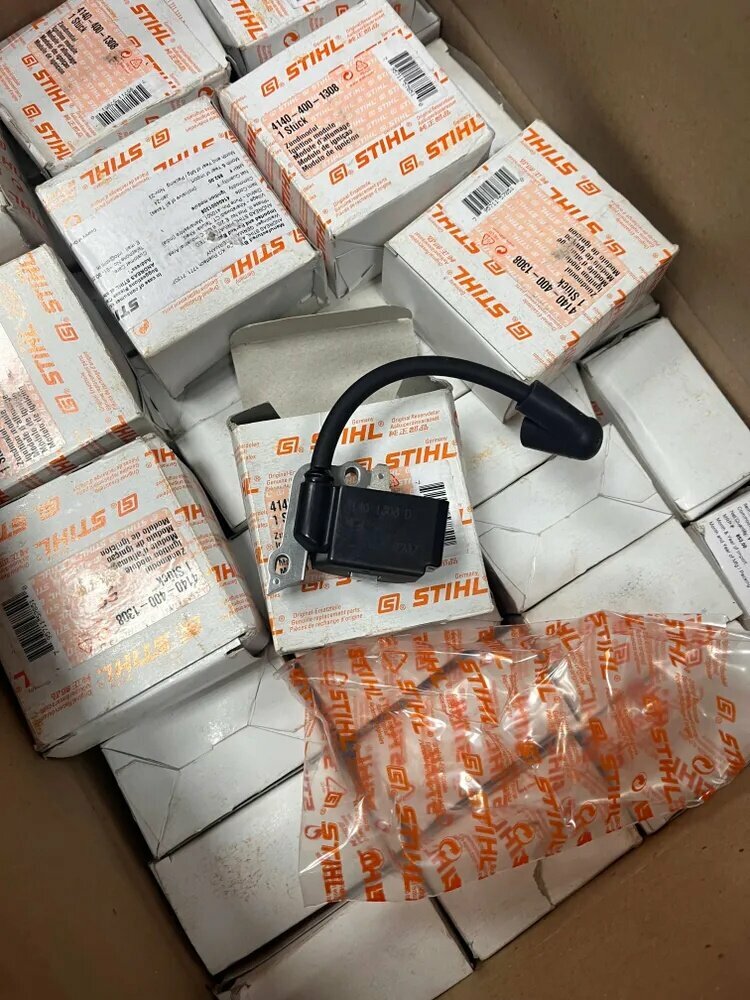 Катушка зажигания оригинал STIHL FS 38, 45, 55 (арт. 41404001314/ арт. 41404001308)