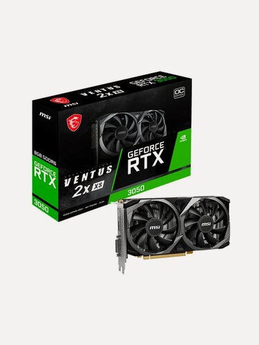 Изображение товара Видеокарта MSI GeForce RTX 3050 Ventus 2X XS 8G OC, официальная гарантия