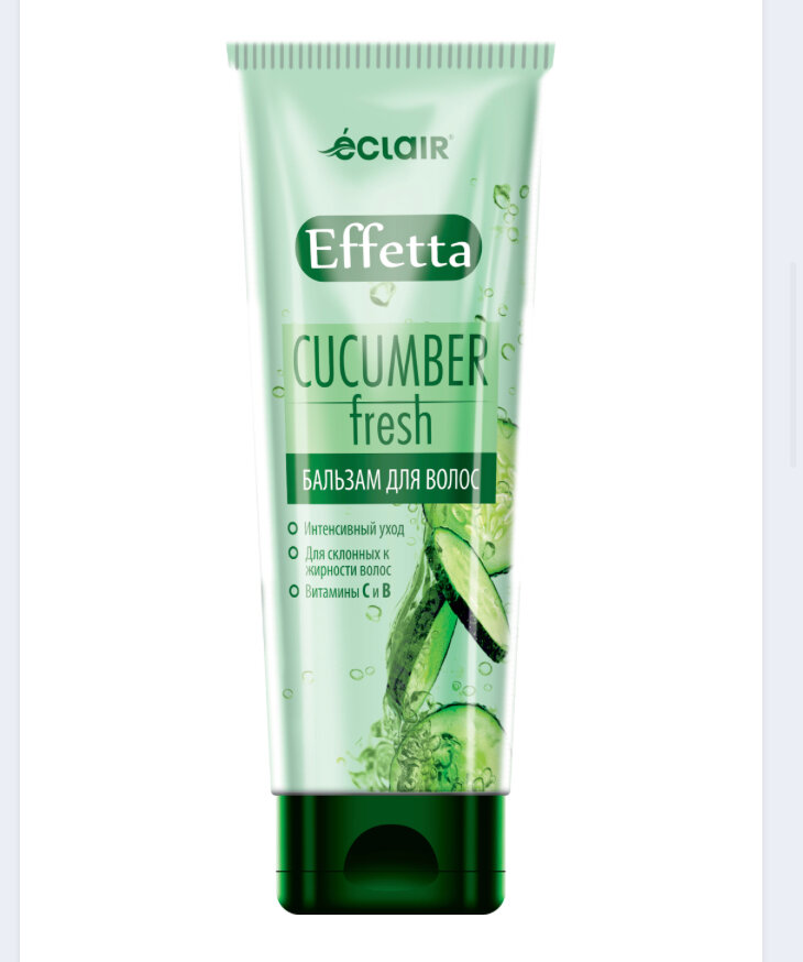 Бальзам для волос Eclair Effetta "Cucumber fresh", для поврежденных волос 220мл