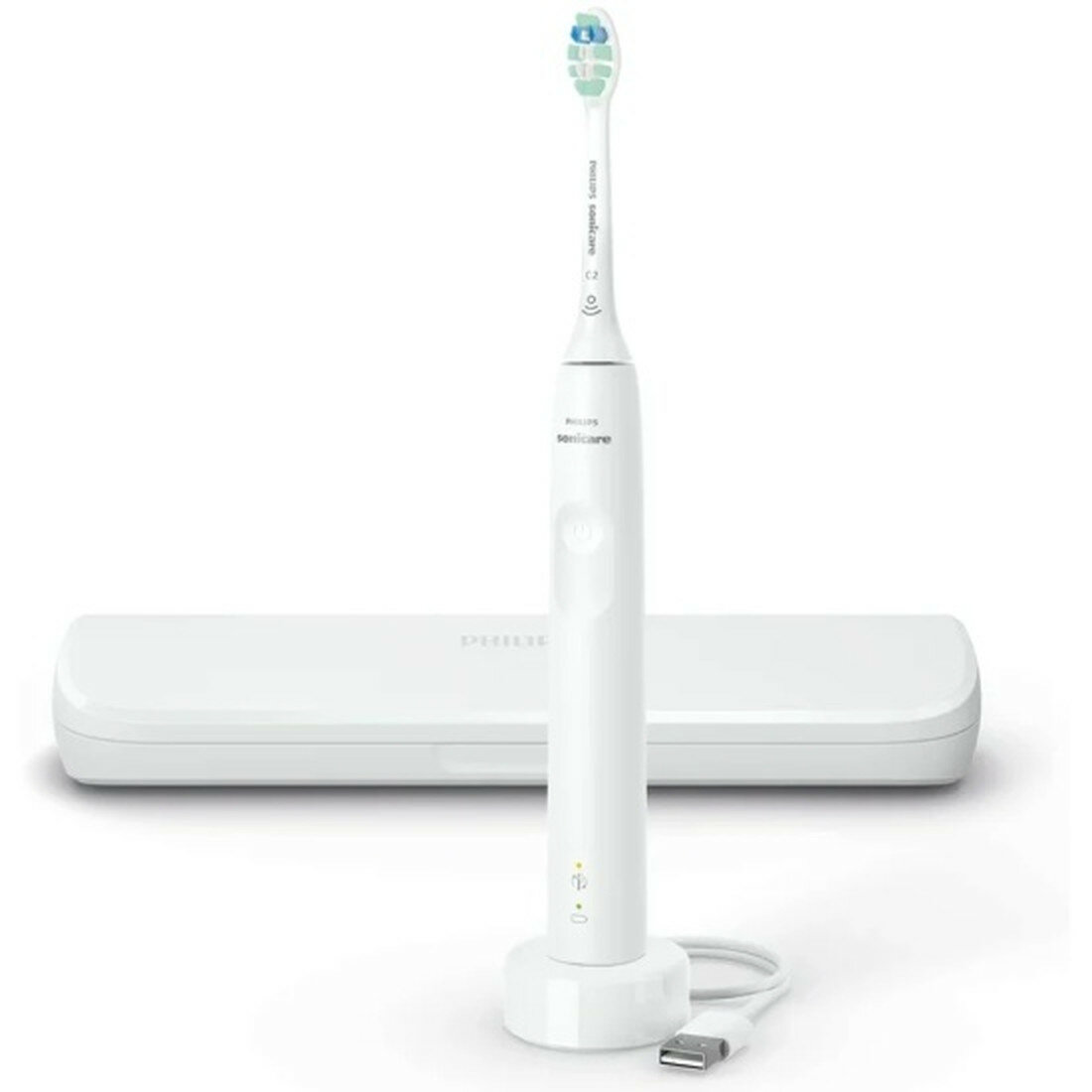 Электрическая зубная щетка Philips HX3673/13, для взрослых, 31000 пульсаций/оборотов, белая