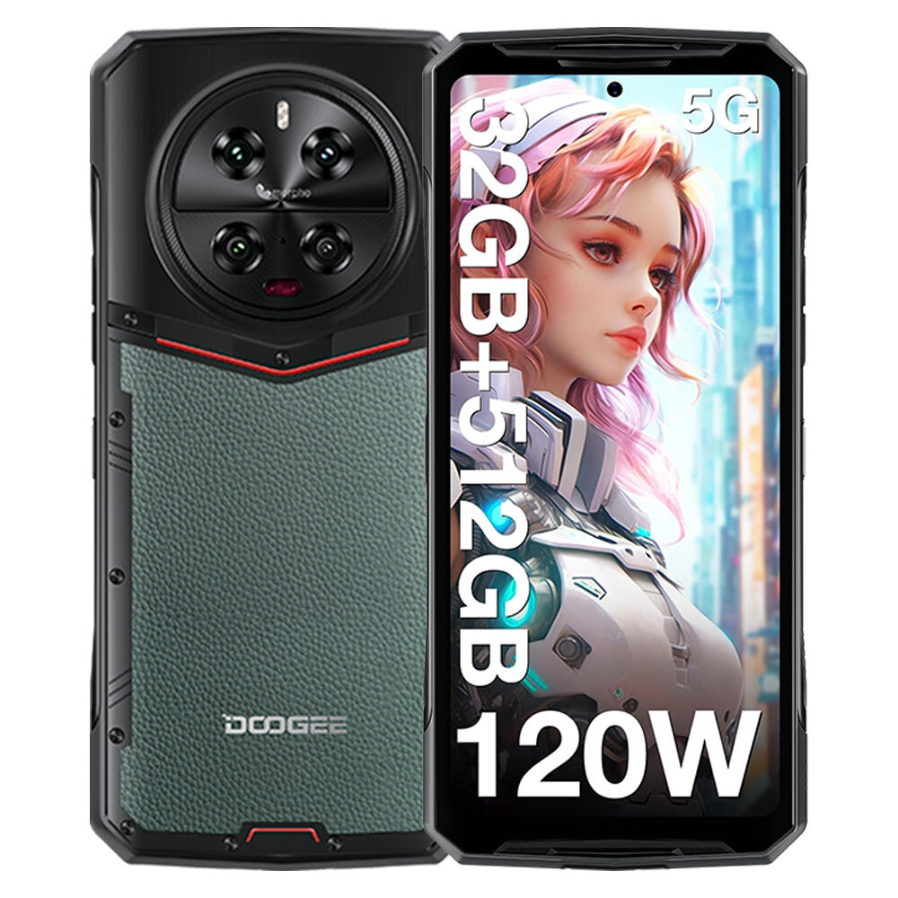 Doogee Смартфон DK10 MediaTek Dimensity 8020 12/512 ГБ, зеленый