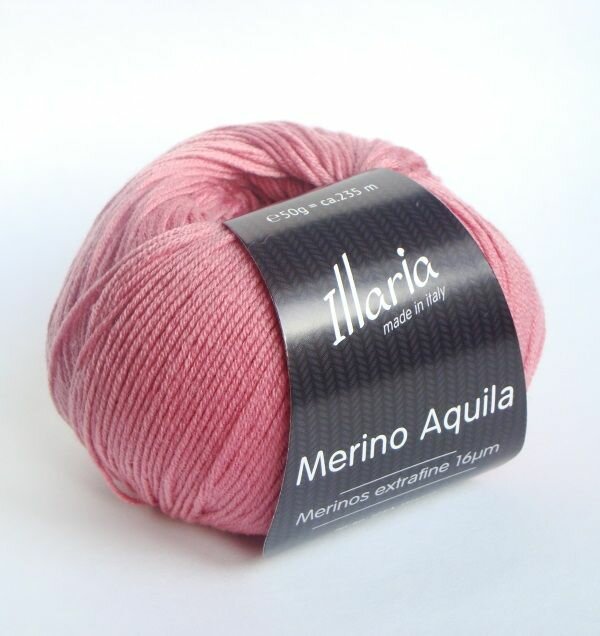 Пряжа меринос Illaria "Merino Aquila" 06 ягодный сорбет