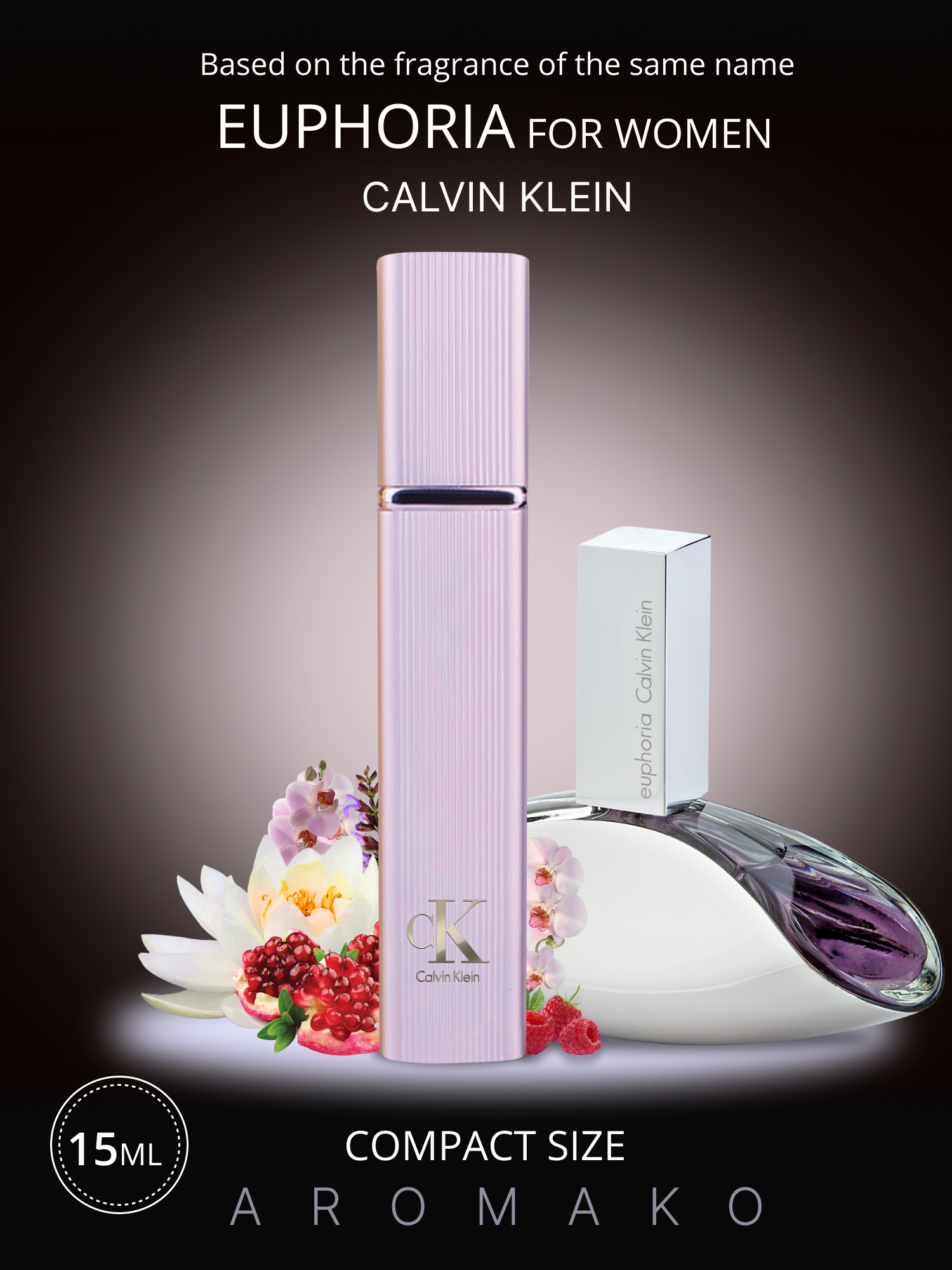 Духи по мотивам Calvin Klein "Euphoria" 15 мл, AROMAKO парфюм-спрей