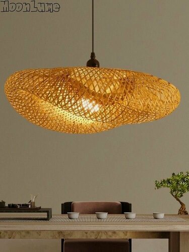 Изображение товара Люстра из ротанга ручной работы
