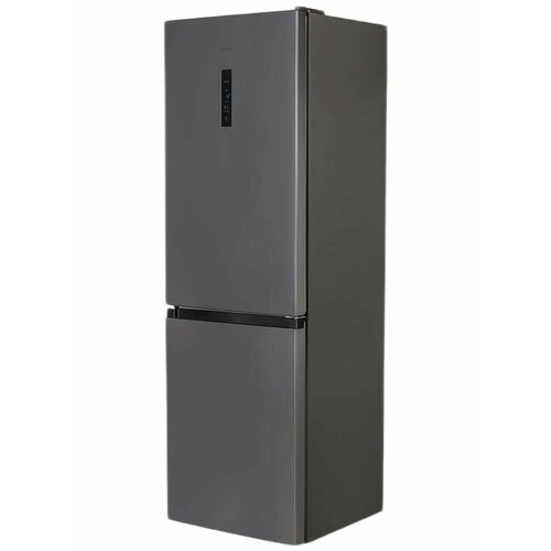 Холодильник двухкамерный LERAN CBF 206 IX NF, объем 300 л, серебристый