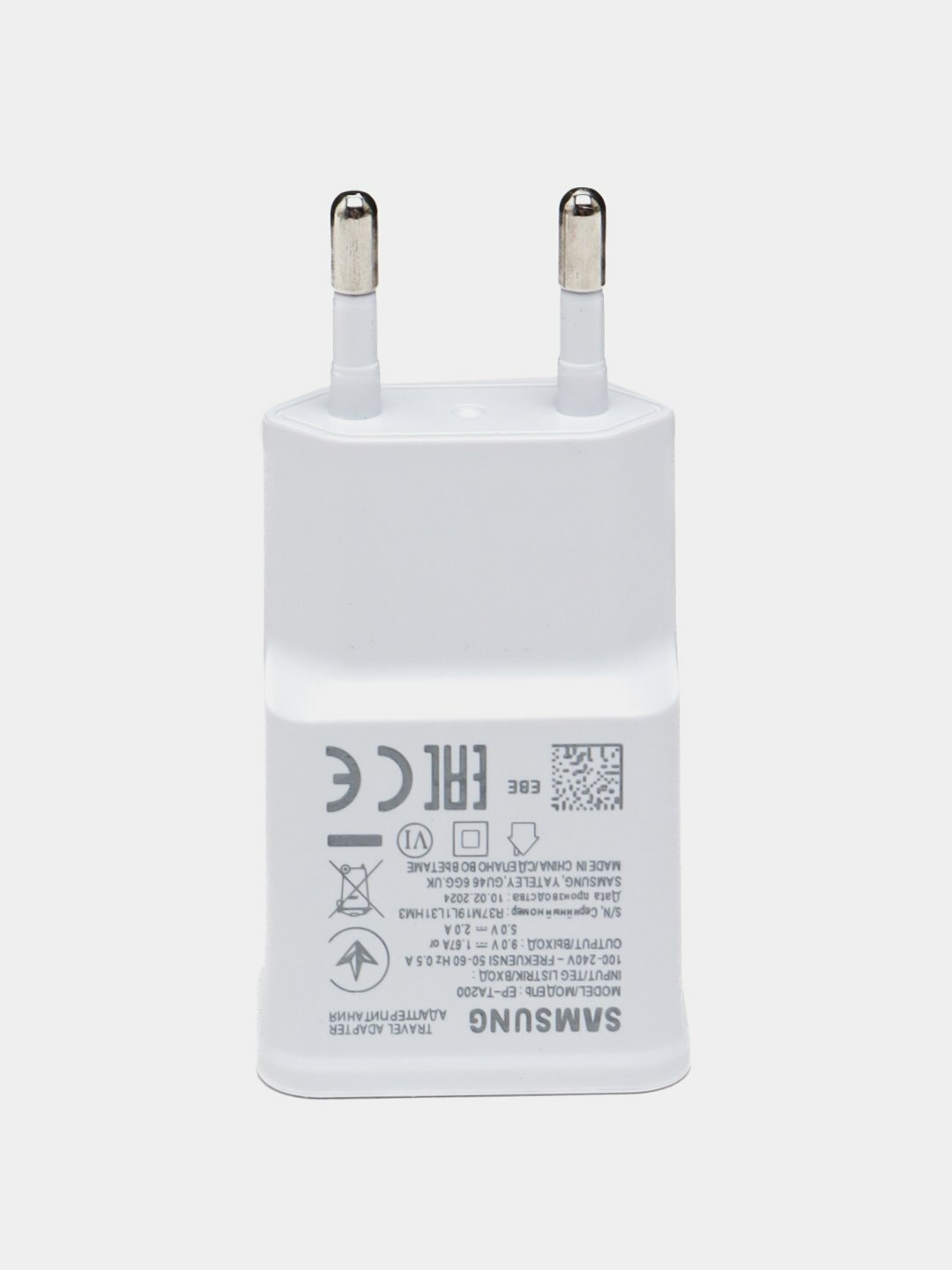 Блок зарядки Samsung S10, с кабелем, 18Вт, для 1 устройства, — фото 1